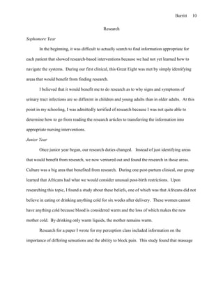 Progress summary paper