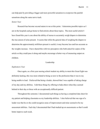 Progress summary paper