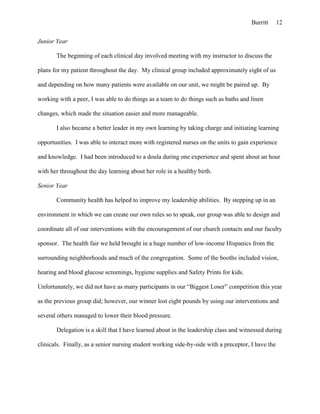 Progress summary paper