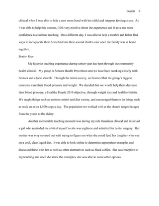 Progress summary paper