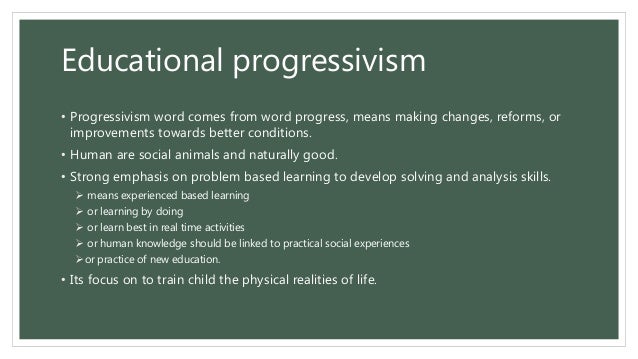 define progressivism in education