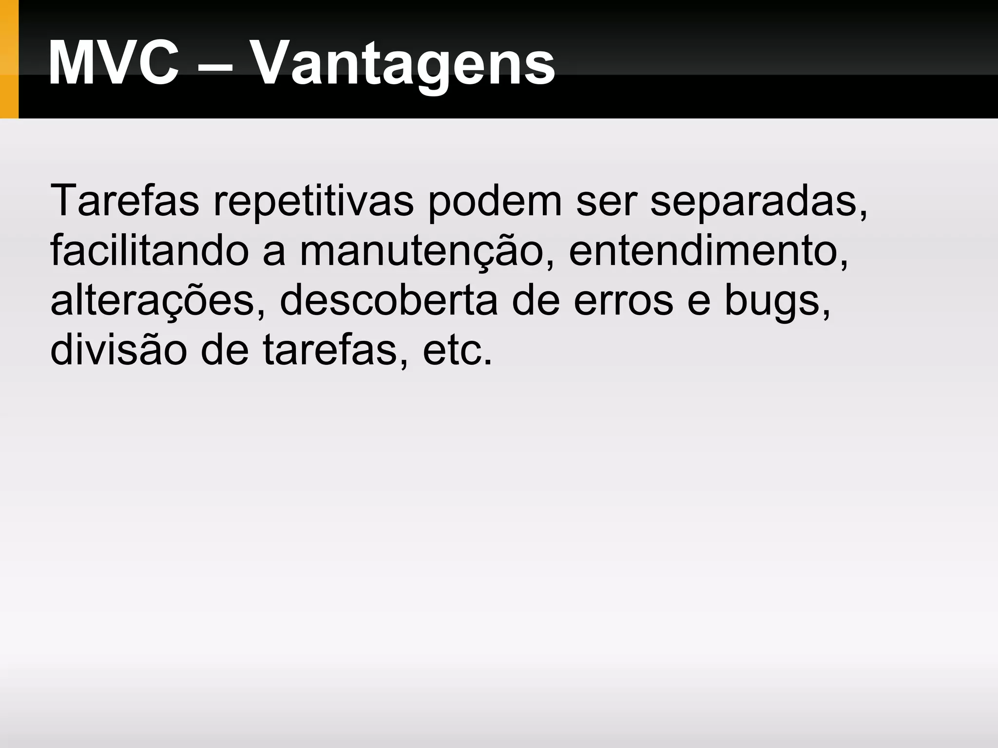 Recursos nativos Calendários. Fácil criação de calendários, inclusive com criação de templates de formatação e exibição. Bancos de dados. De maneira simples e rápida é possível: carregar databases, executar querys, manipular resultados de consultas, realizar transações (como se fosse PDO), fazer query caching, dentre outros. E-mails. Enviar e-mails em protocolos diferentes (Mail, Sendmail e SMTP), envio de cópias e cópias ocultas, e-mail em texto puro ou HTML, enviar e- mail com anexos, ferramenta própria para debug, dentre outros. Criptografia. Funções gerais de criptografia, através do uso de hashings e chaves. Formulários. Criação de tags de formulário “on the fly“, tratamento de campos e informações, upload de arquivos, etc. Manipulação de imagens. Redimensionar, criar miniaturas, rotacionar, cortar e inserir marca d’água. 