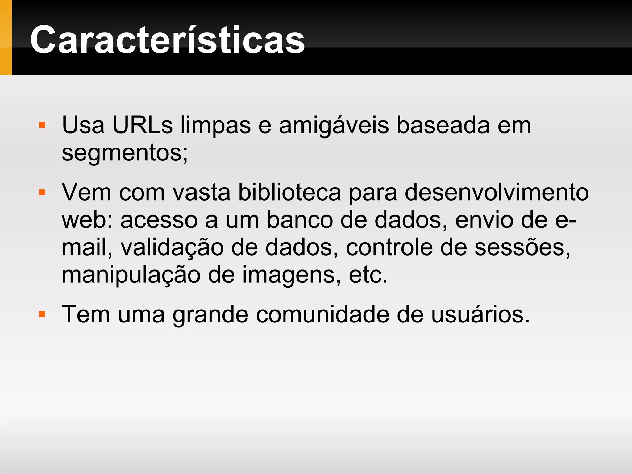 Frameworks PHP http://www.zfort.com/blog/top-5-php-frameworks-infographic/ 