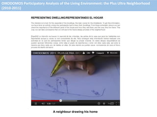OIKODOMOS Participatory Analysis of the Living Environment: the Plus Ultra Neighborhood
(2010-2011)
A neighbour drawing his home
 
