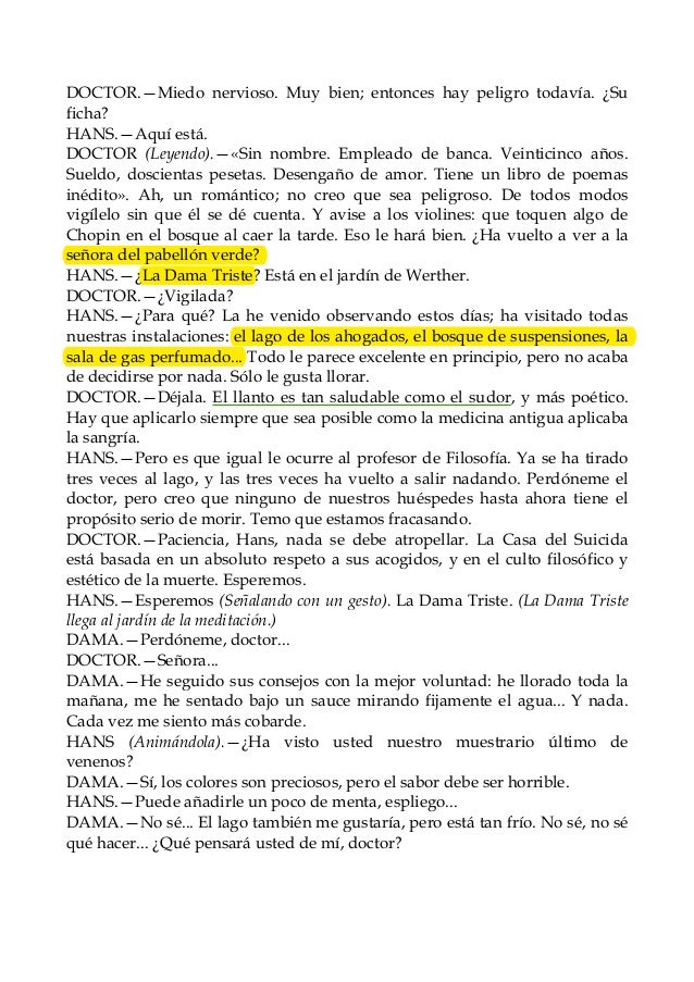 Prohibido suicidarse en primavera de alejandro casona