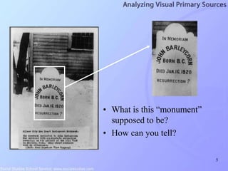 5
• What is this “monument”
supposed to be?
• How can you tell?
 