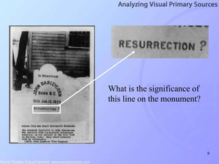 8
What is the significance of
this line on the monument?
 