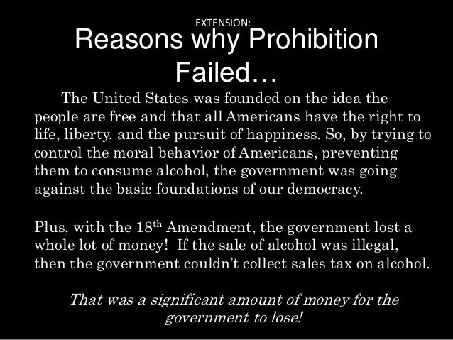 the failure of prohibition in the united states As a result, it led to political corruption in the government system the national gesture a 1926 cartoon report on the enforcement of the prohibition laws of the united states schaffer library of drug policy accessed april 4. the failure of prohibition in the united states As a result, it led to political corruption in the government system the national gesture a 1926 cartoon report on the enforcement of the prohibition laws of the united states schaffer library of drug policy accessed april 4.