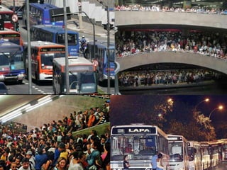 Sem dúvida, o principal seria investir mais em transporte coletivo para a gente sair desseAPERTO