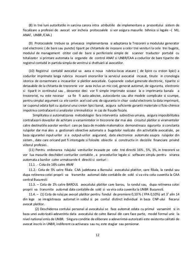 Proiect Financiar Avocatura 2014 2016 Sistem De Reasezare Fi