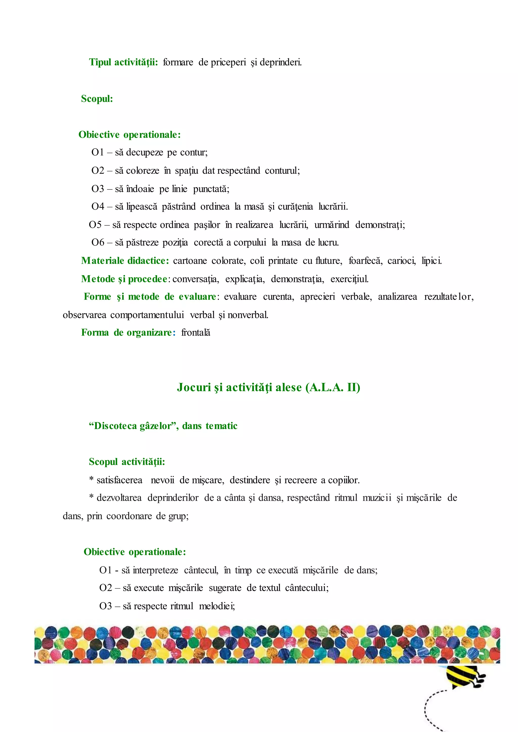 Proiect activitate integrata_insectele_ne_invata omida | DOCX