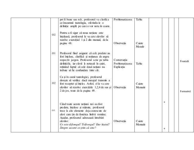 Proiect Didactic Clasa A 8 A