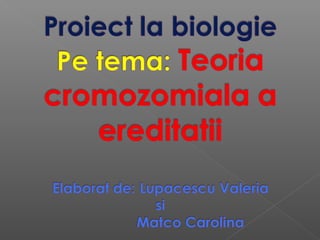 Proiect la biologie