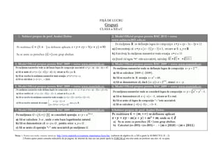 FIŞĂ DE LUCRU
                                                                                       Grupuri
                                                                                  CLASA a XII a C




                9, ∞                                                 9              90

                           ,




                                                                                                                             , ∞

                                                                                                                                       ,
                                                                                                                                             …


                                     http://www.mateinfo.ro/examene -matematica-liceu-bac (subiecte de algebra cls. a XII a gasiti la SUBIECTUL II – 2)
2.Pentru ajutor puteti consulta indicatiile de pe pagina de internet de mai sus sau puteti apela la FORUM-ul site-ului unde un profesor sau elev vă va ajuta.
 