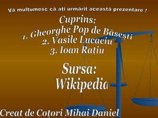 Proiect power point cotori mihai