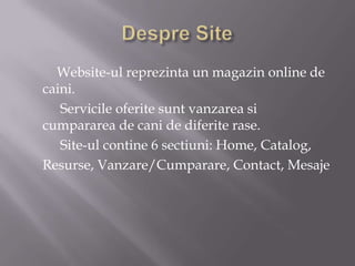 Proiect programare web | PPTX
