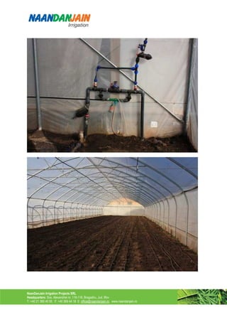 NaanDanJain Irrigation Projects SRL
Headquarters: Sos. Alexandriei nr. 116-118, Bragadiru, Jud. Ilfov
T: +40 21 369 40 55 F: +40 369 44 18 E: office@naandanjain.ro www.naandanjain.ro
 