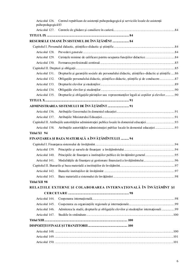 Proiectul Codului Educatiei