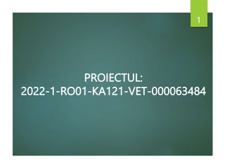 PROIECTUL:
2022-1-RO01-KA121-VET-000063484
1
 