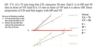 Projection of Line with detailted explanation | PPTX