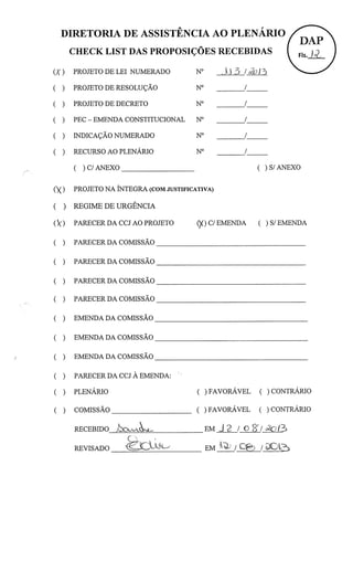 Proj 113 -_dep_gilberto_ribeiro - Deputado Gilberto Ribeiro
