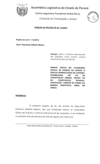 Proj 113 -_dep_gilberto_ribeiro - Deputado Gilberto Ribeiro
