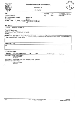 Proj 154 dep_gilberto_ribeiro - Deputado Gilberto Ribeiro