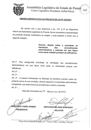 Proj 332 dep_ gilberto_ribeiro - Deputado Gilberto Ribeiro