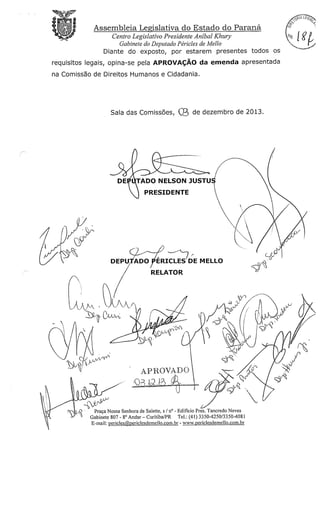 Proj 332 dep_ gilberto_ribeiro - Deputado Gilberto Ribeiro