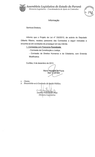 Proj 332 dep_ gilberto_ribeiro - Deputado Gilberto Ribeiro