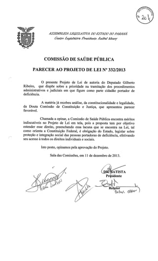 Proj 332 dep_ gilberto_ribeiro - Deputado Gilberto Ribeiro