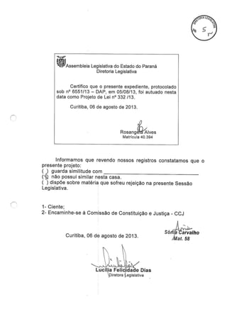 Proj 332 dep_ gilberto_ribeiro - Deputado Gilberto Ribeiro