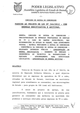 Proj 344 -_dep_gilberto_ribeiro - Deputado Gilberto Ribeiro