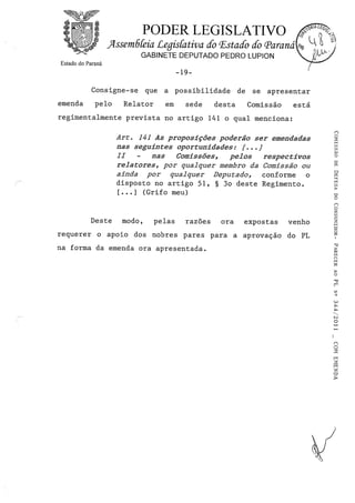 Proj 344 -_dep_gilberto_ribeiro - Deputado Gilberto Ribeiro