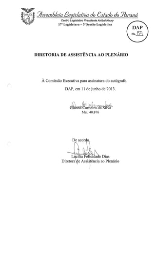 Proj 344 -_dep_gilberto_ribeiro - Deputado Gilberto Ribeiro
