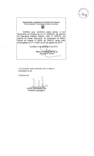 Proj 344 -_dep_gilberto_ribeiro - Deputado Gilberto Ribeiro