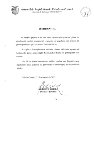 Proj 441 dep_ gilberto_ribeiro - Deputado Gilberto Ribeiro