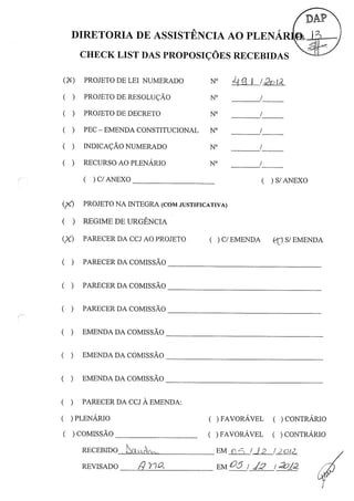 Proj 491 -_dep_gilberto_ribeiro - Deputado Gilberto Ribeiro