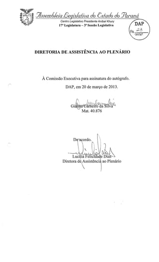 Proj 491 -_dep_gilberto_ribeiro - Deputado Gilberto Ribeiro