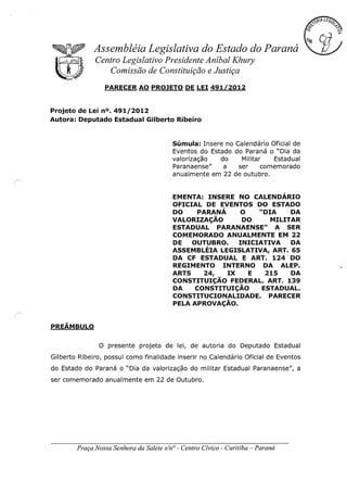 Proj 491 -_dep_gilberto_ribeiro - Deputado Gilberto Ribeiro
