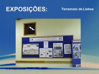 EXPOSIÇÕES: Terramoto de Lisboa 