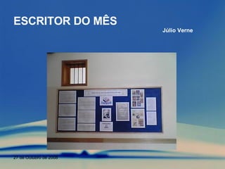 ESCRITOR DO MÊS Júlio Verne 