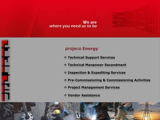 projecoEnergy Technical Support Services