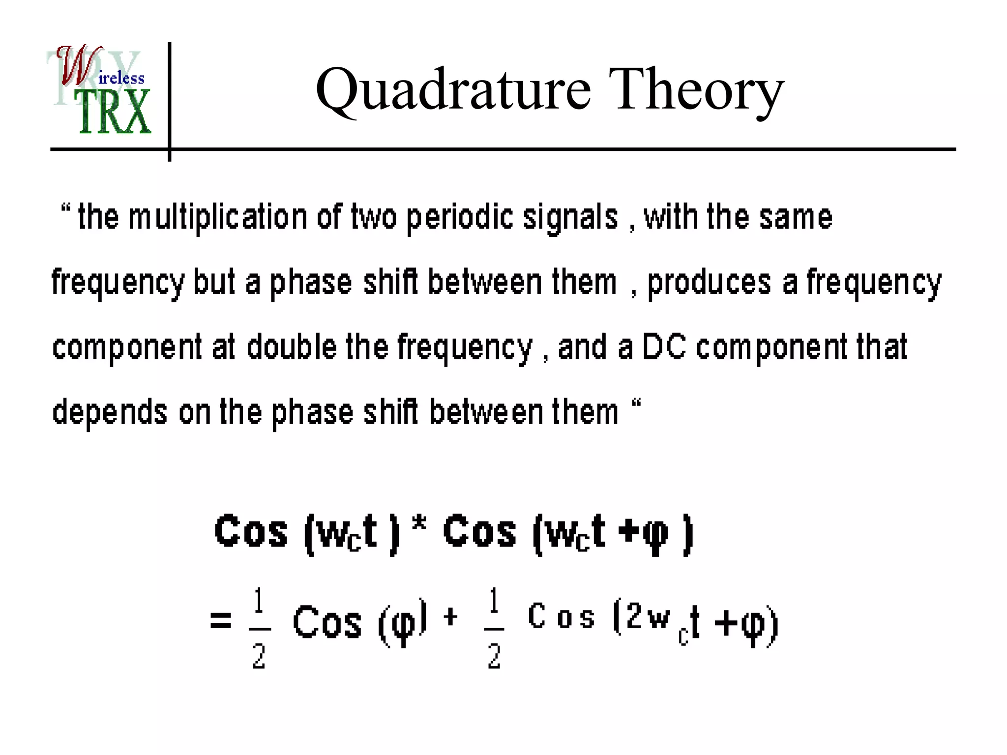 Quadrature Theory
 