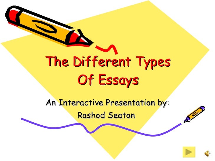 Different types of essays