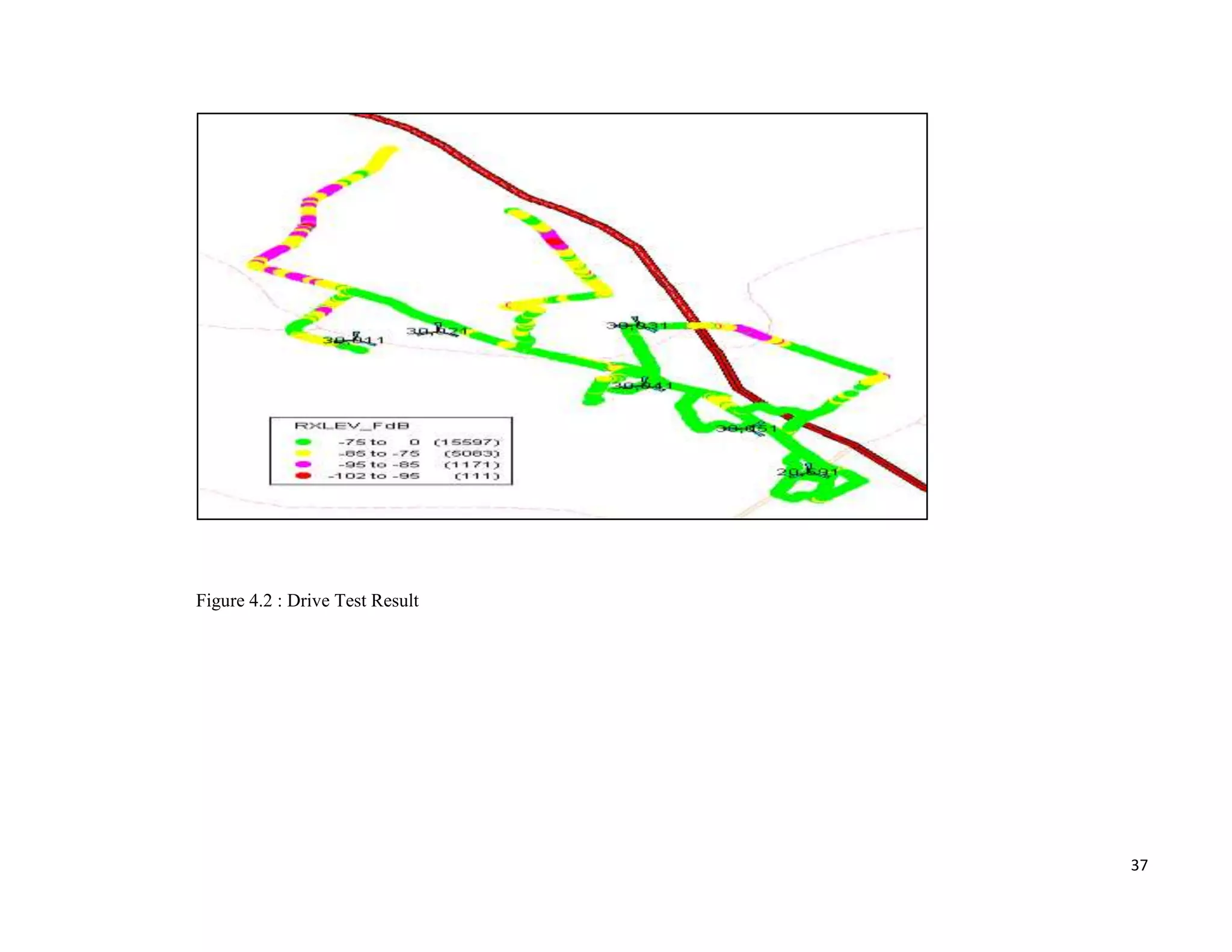 Figure 4.2 : Drive Test Result




                                 37
 