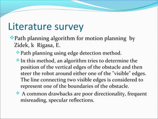 Project on collision avoidance in static and dynamic environment | PPT