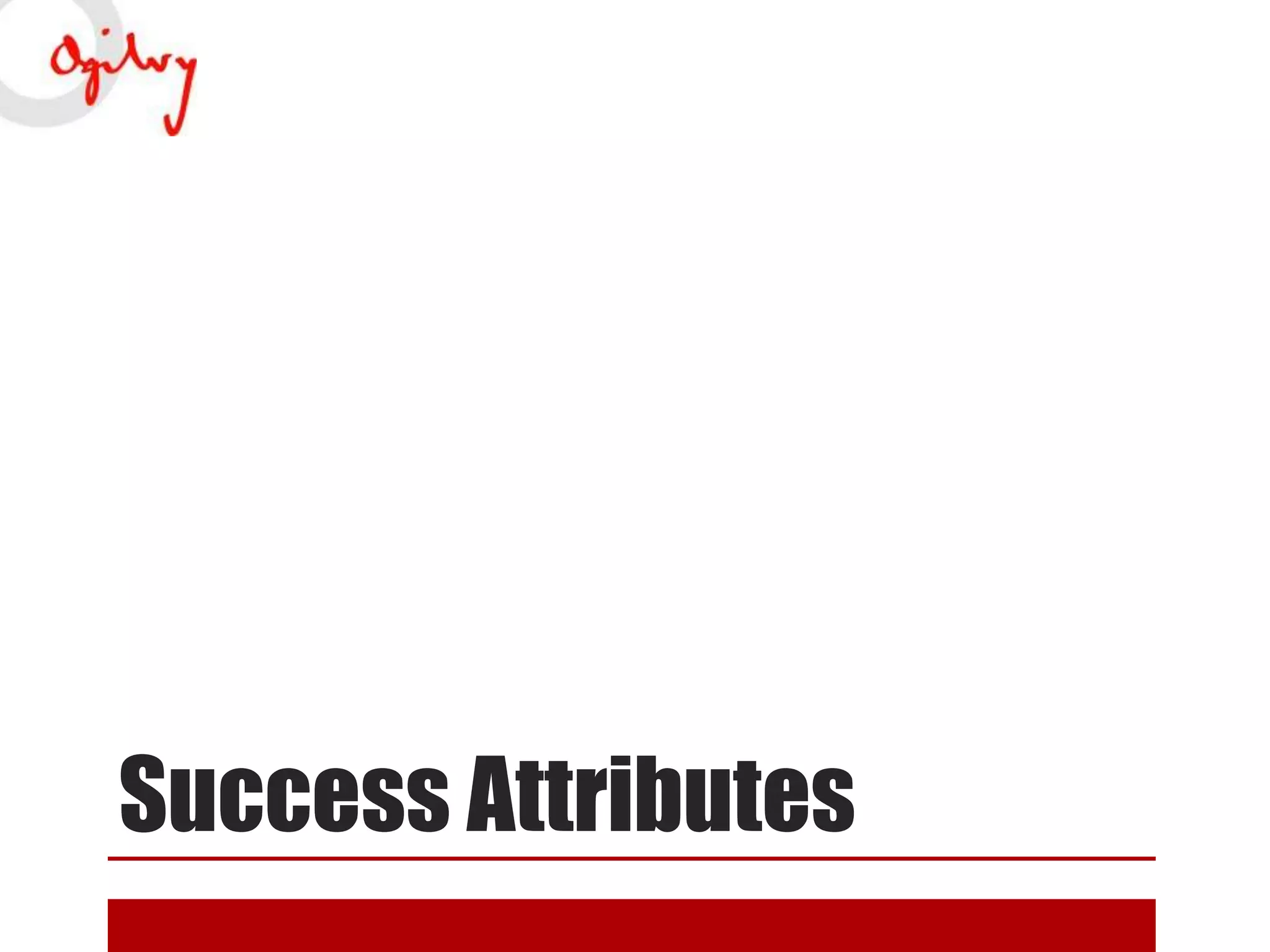 Success Attributes

 