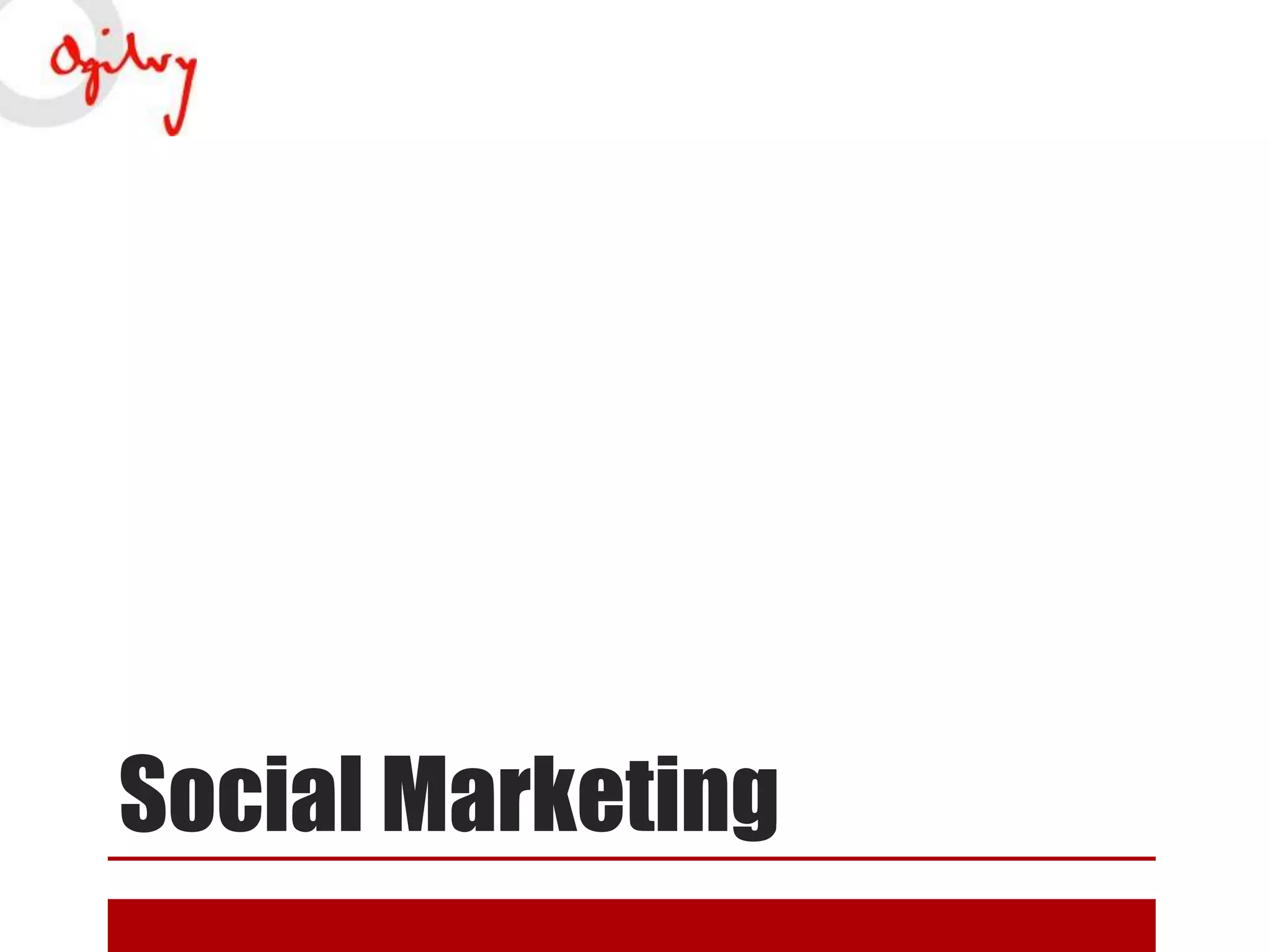 Social Marketing

 