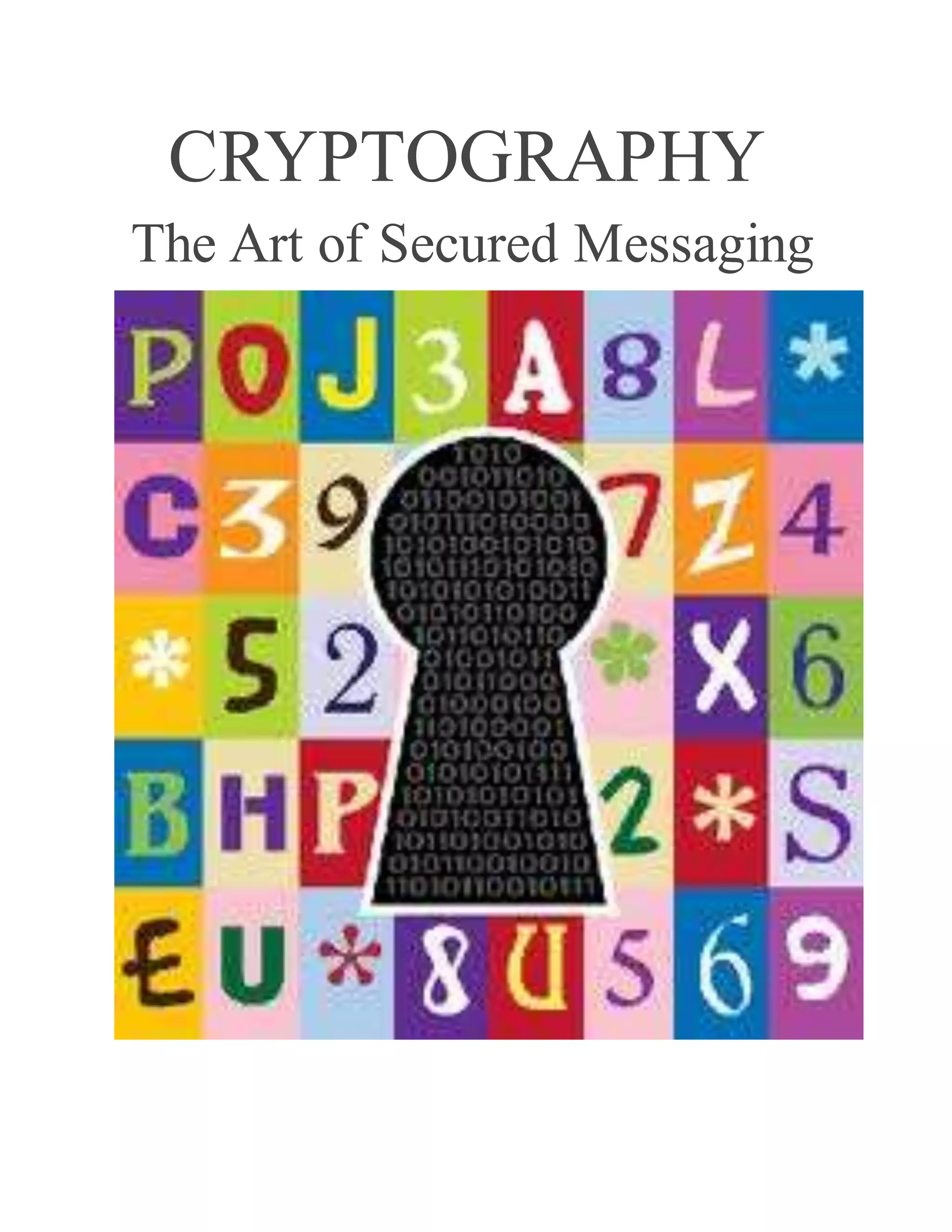 CRYPTOGRAPHY 
The Art of Secured Messaging 
 